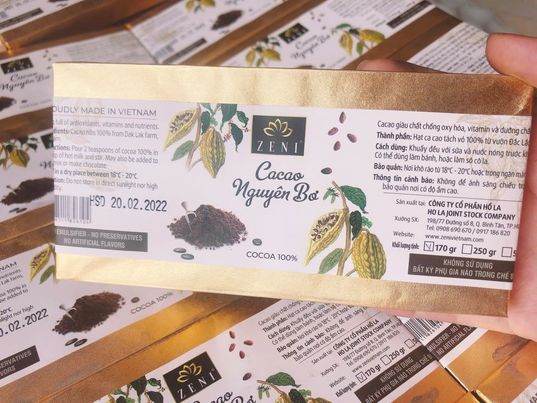 Cacao nguyên bơ zeni 170g