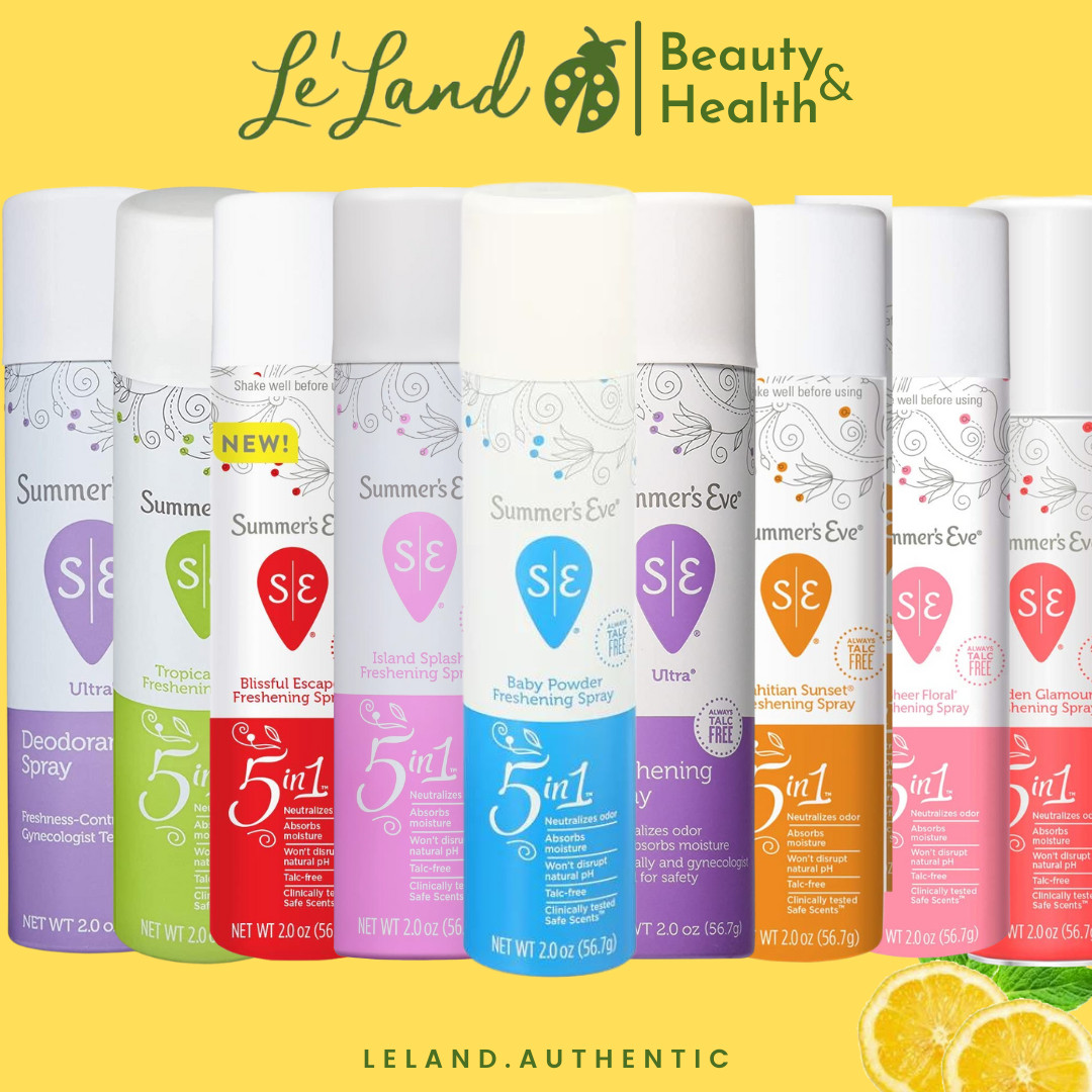 Xịt thơm khử mùi phụ nữ Summer's Eve Blissful Escape nhiều mùi 56.7g của Mỹ - Leland
