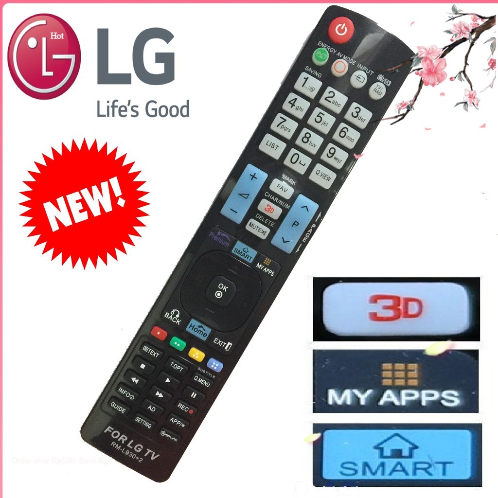 Remote điều khiển tivi lg smart rm-l930+2