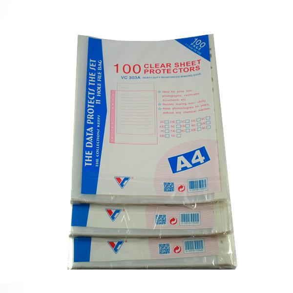 Bìa lỗ 380g A4 (100 tờ/xấp)