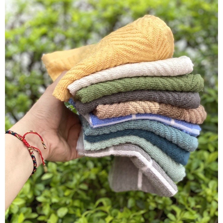 Set 5c khăn lau 100% cotton 30x30cm