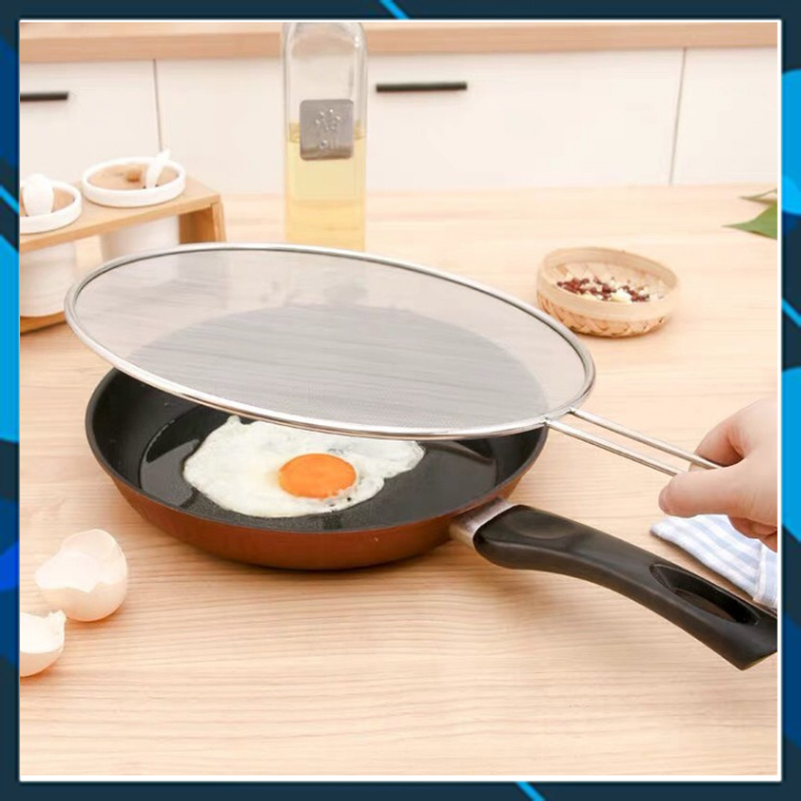 Tấm lưới chắn dầu mỡ- Nắp chắn vung nồi tiên lợi- Tấm chắn vung nồi đường kính 33cm