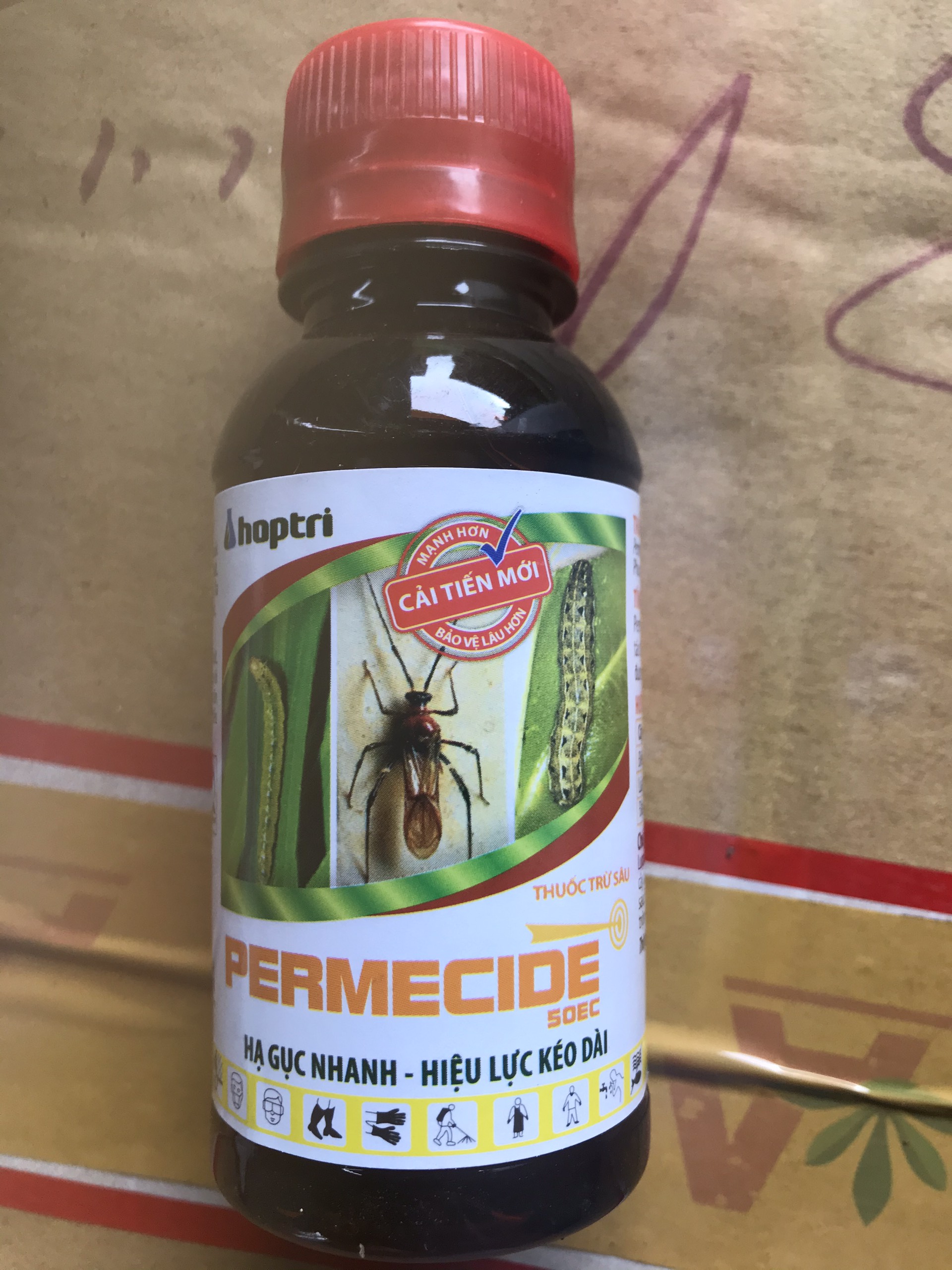 Thuốc trừ sâu Permecide Hợp Trí trừ bọ xít muỗi, sâu cuốn lá, sâu khoang- chai 100ml