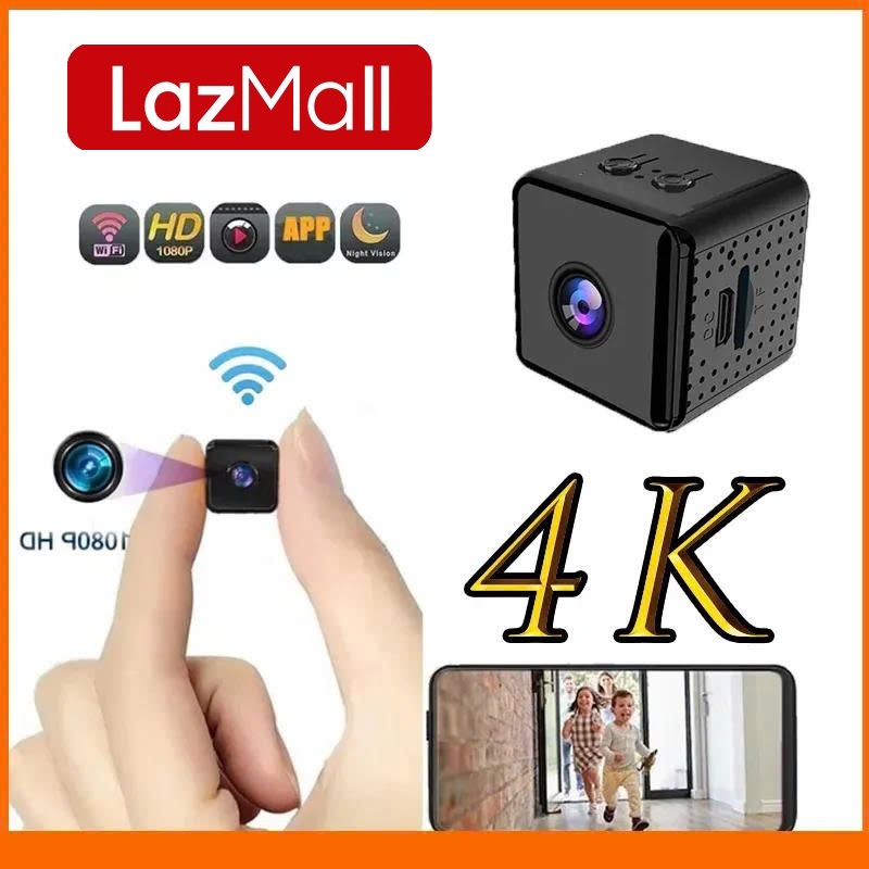 Quay Ẩn Kín Made Nhật Bản LazMall Camera Mini W10 Full HD 1080P Cho Hình Ảnh Sắc Nét Và Mượt Mà ,Hỗ Trợ Kết Nối Wifi, Cho Phép Xem Trực Tiếp Từ Xa