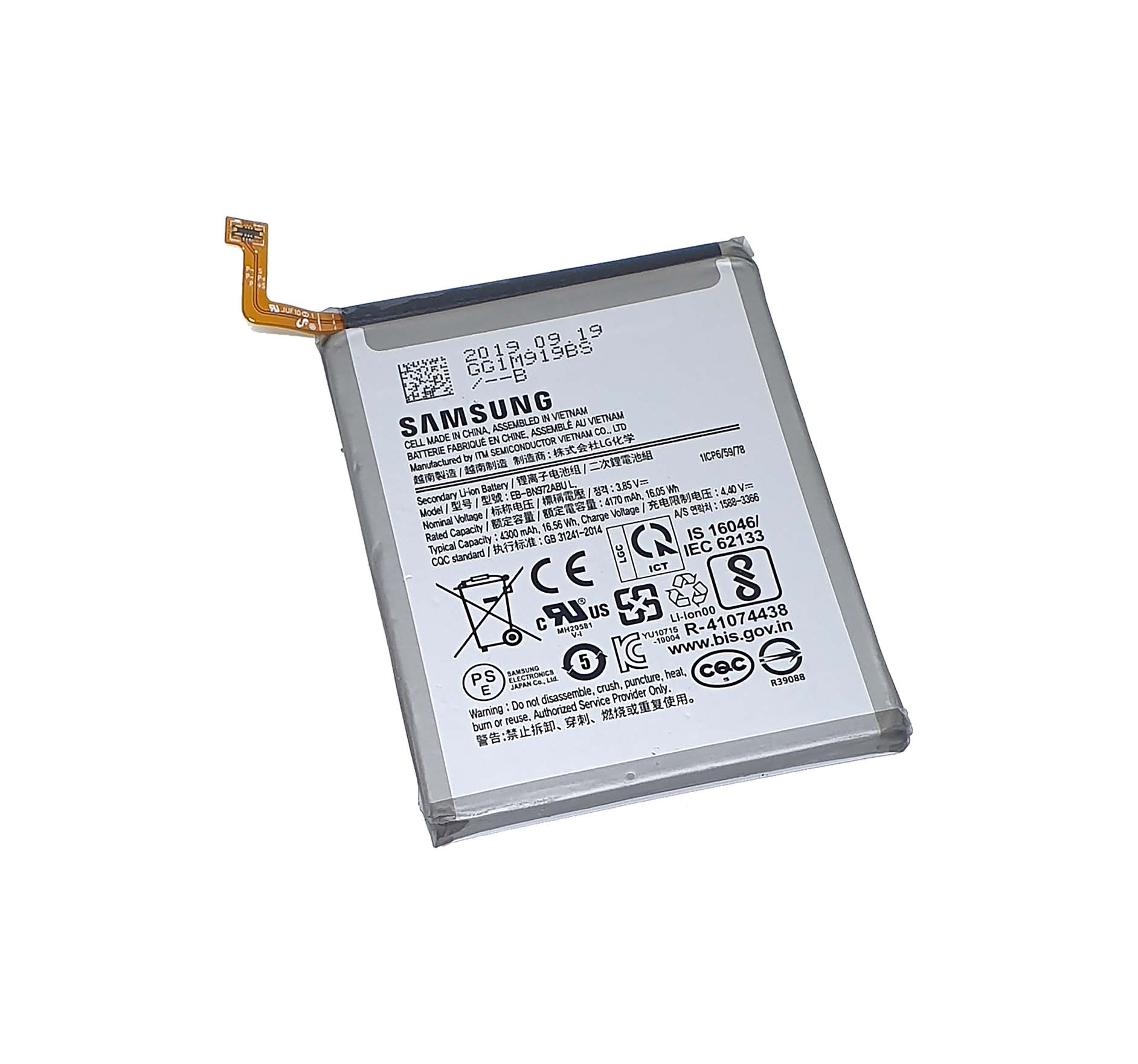 Pin samsung note 20, eb-bn980, bảo hành 6 tháng đổi mới.