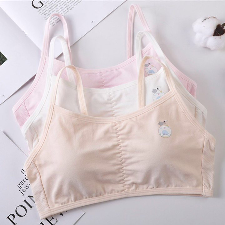áo lót ngực thông hơi cho trẻ em từ lớp 9 trở xuống Chất cottong 100%, mút mỏng vừa phải