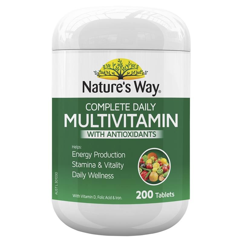 [HCM]Vitamin Tổng Hợp Rau Củ  Nature’s Way Multivitamin 200 Viên
