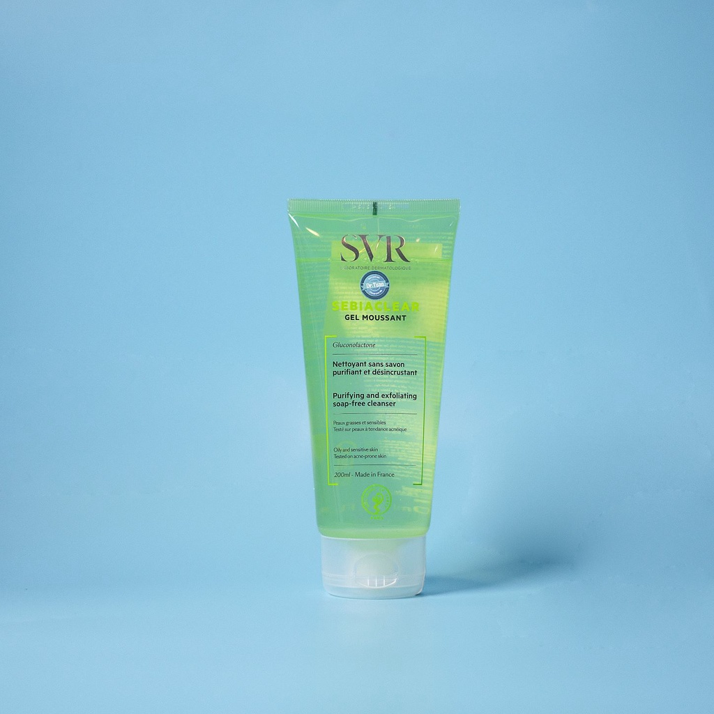 Sữa rửa mặt dành cho da dầu mụn - svr sebiaclear gel moussant