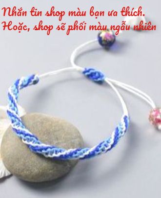 [HCM]Vòng tay vòng chân may mắn -  sọc chéo - Wendy - Friendship bracelet - Vòng tay tình bạn - Vòng tay bạn bè handmade DIY