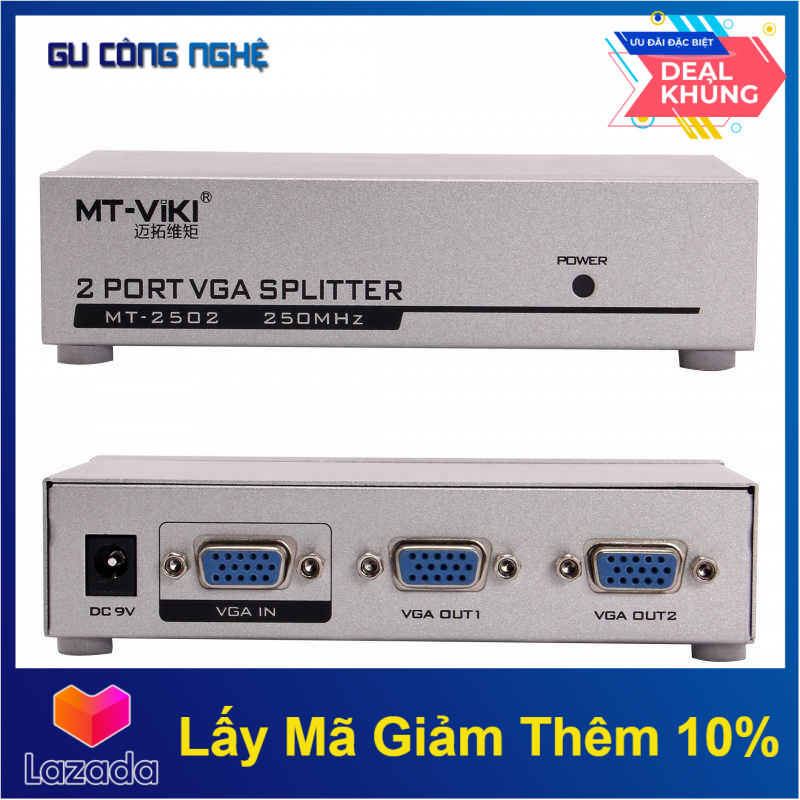 Bộ Chia Vga 1 Ra 2 Màn Hình Viki Mt-2502 -Dc1806