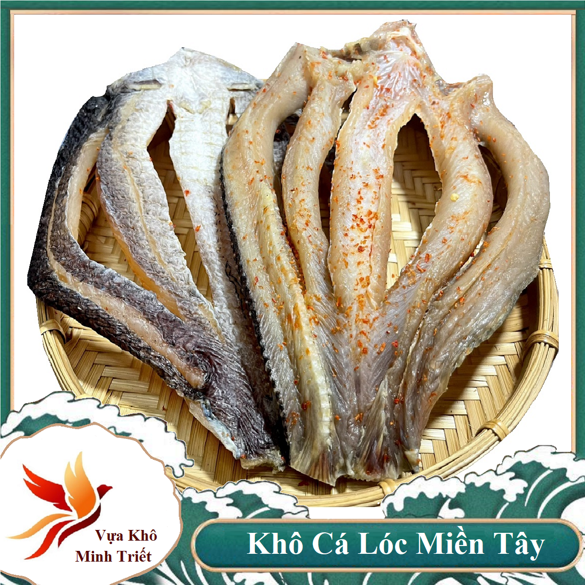 Khô cá Lóc - đậm đà, thịt cá dai chắc, ngọt …rất ngon TÚI 500GR- Vựa Khô Minh Triết