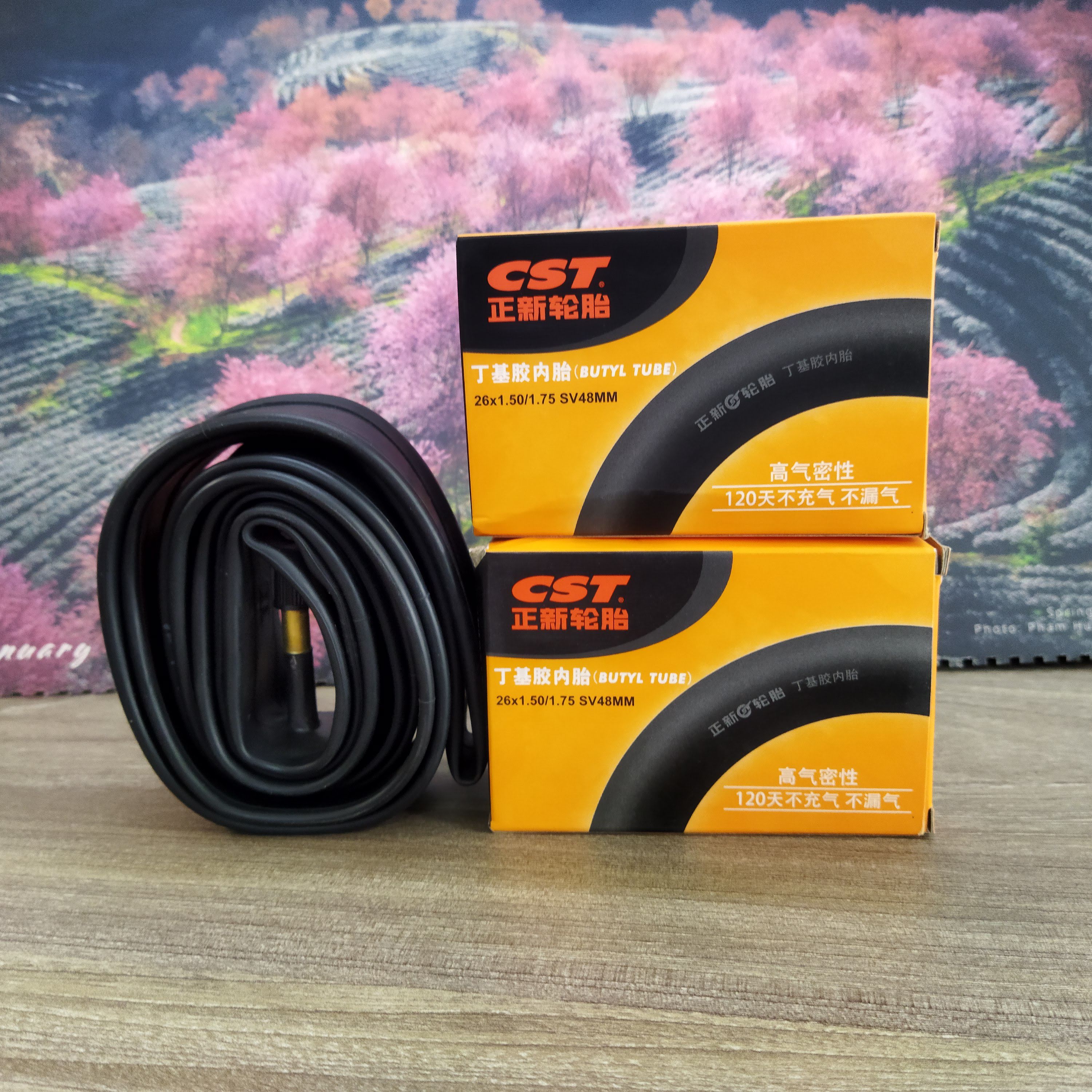 Ruột ,săm xe đạp cst 26x1.50-1.75 van mỹ 48mm