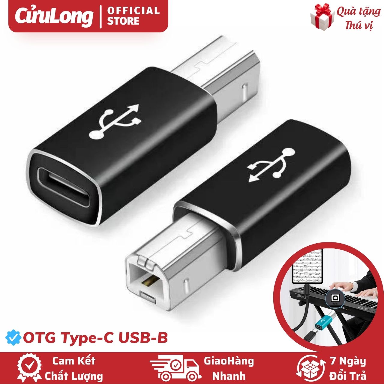 OTG Type C to USB Type B convert type C to type B 2.0 MIDI connector for
