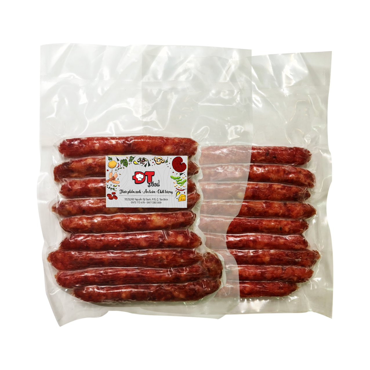 1kg Lạp Xưởng Tôm Tươi Thượng Hạng DTFood