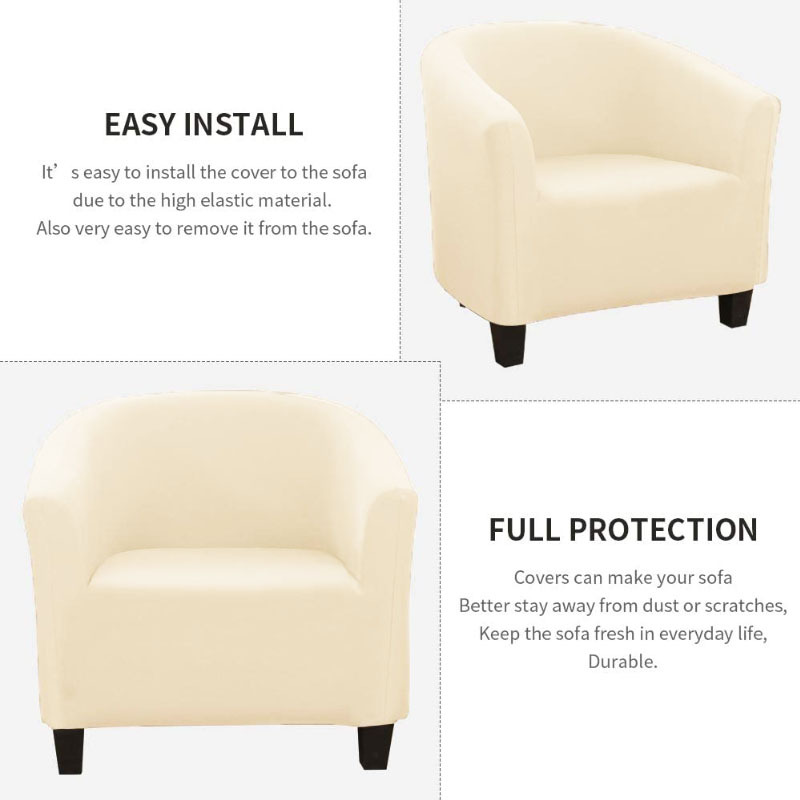 1 chỗ ngồi spandex đàn hồi ghế bao gồm màu rắn căng Ghế bành Ghế Ghế couch Bìa bảo vệ có thể giặt slipcover