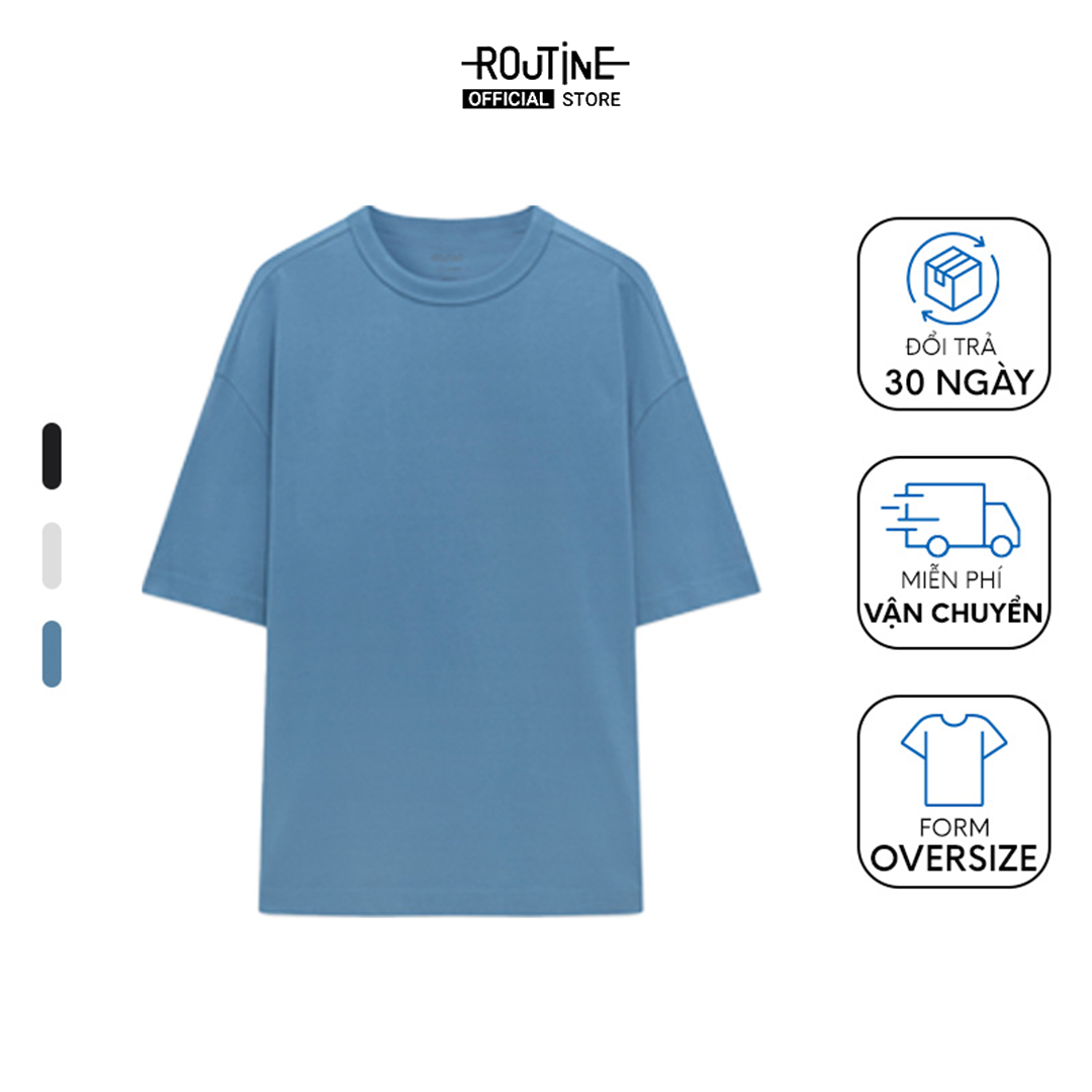 Áo Thun Nam Tay Ngắn In Lưng Form Oversize - Routine 10S23TSS051