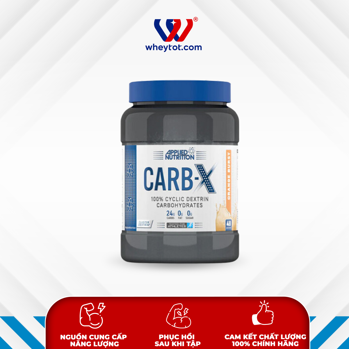 Bột uống Applied Nutrition Carb-X bổ sung năng lượng hỗ trợ vận động