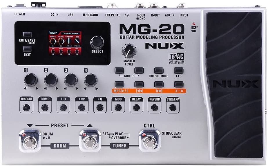[HCM]Bàn phơ hiệu ứng cho guitar điện NUX MG-20