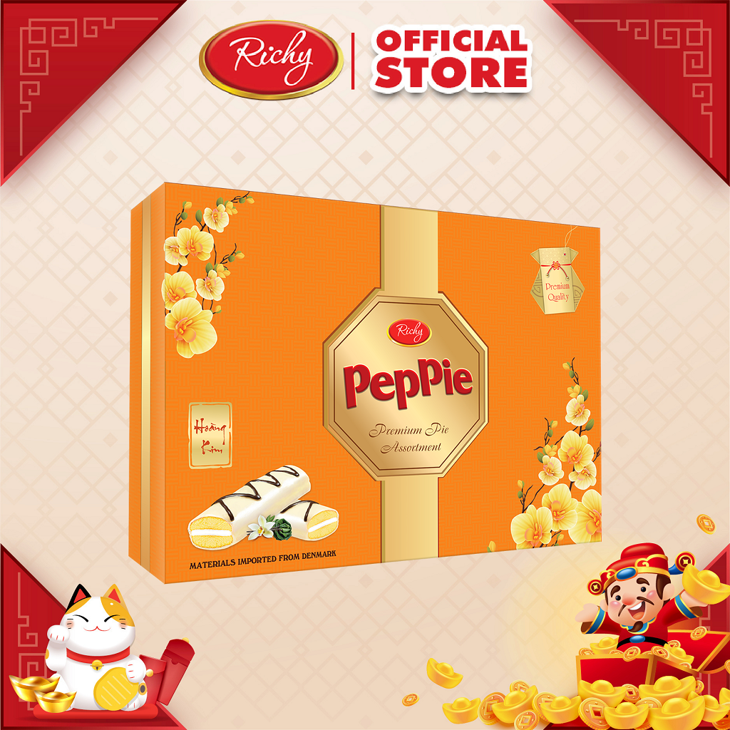 [NEW] Bánh Peppie Richy Hoàng Kim 468g - Tết Richy 2024