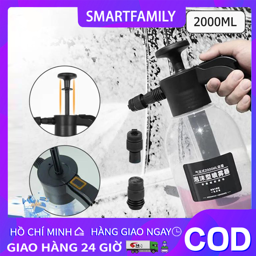Bình Xịt Tạo Bọt Tuyết Cầm Tay bình xịt bọt tuyết bình tạo bọt tuyết rửa xe bình rửa xe bọt tuyết bình bọt tuyết 1.5L/1.8L/2L