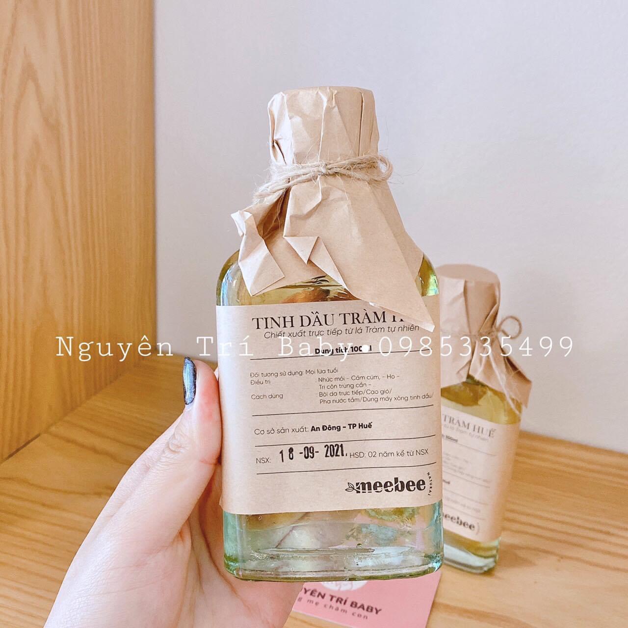 Tinh Dầu Tràm Huế MeeBee Nguyên Chất 100ml - Tinh dầu tràm giúp giữ ấm, xông phòng hiệu quả