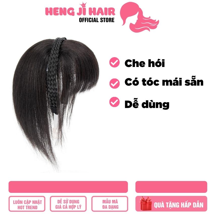 Tóc mái giả che hói 25cm kèm băng đô mái thưa, mẫu mới