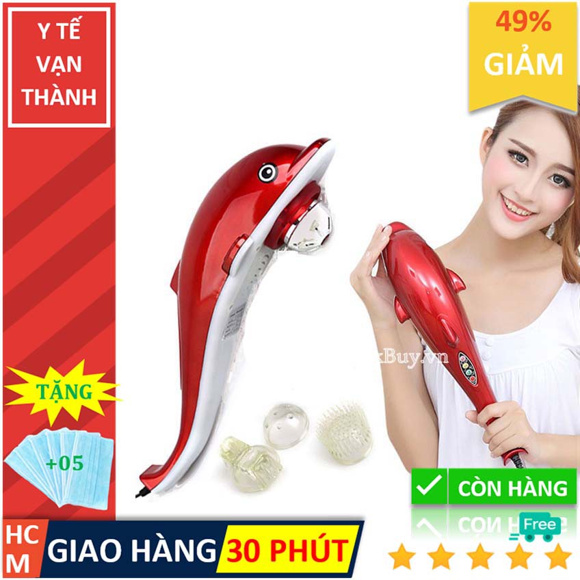 - máy massage cầm tay hồng ngoại cá heo- energy king lc-2002e - p0093