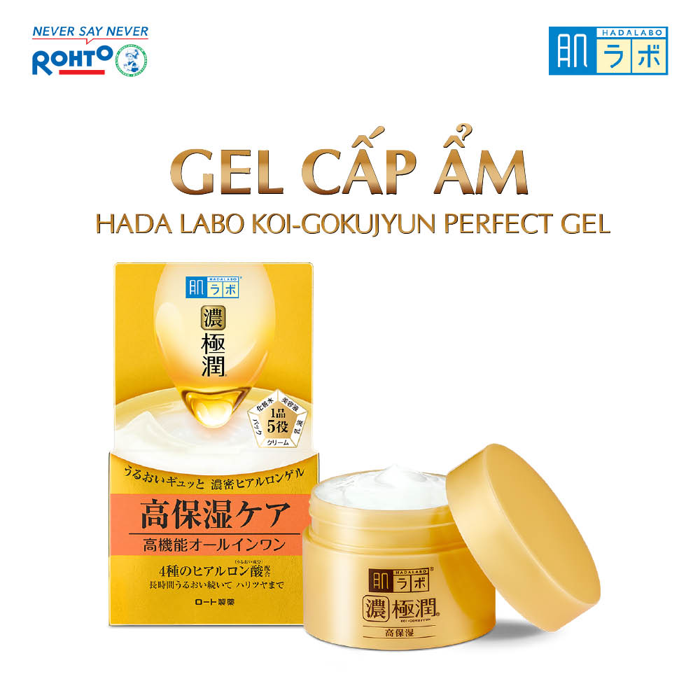 Kem dưỡng ẩm dạng gel HadaLabo Koi-Gokujyun Perfect Gel 100g