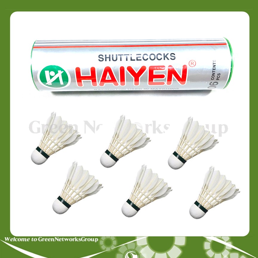 Ống cầu lông Hải Yến Bạc 6 trái Greennetworks