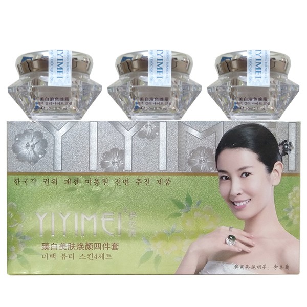 Bộ mỹ phẩm Yiyimei 5in1 nám trắng da, sản xuất từ các thành phần tự nhiên, an toàn và đảm bảo chất lượng cho người sử dụng