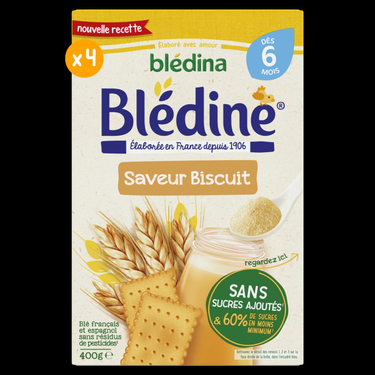 [HCM]Bột lắc sữa Bledina Pháp 400g vị bích quy cho bé từ 6 tháng. Date 8/2024- Sweet Baby House