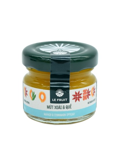 Mứt xoài và quế - từ trái cây tươi le fruit 30g
