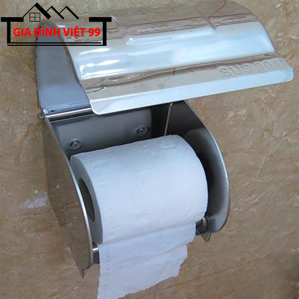 Hộp đựng giấy vệ sinh Inox 304 loại cao cấp