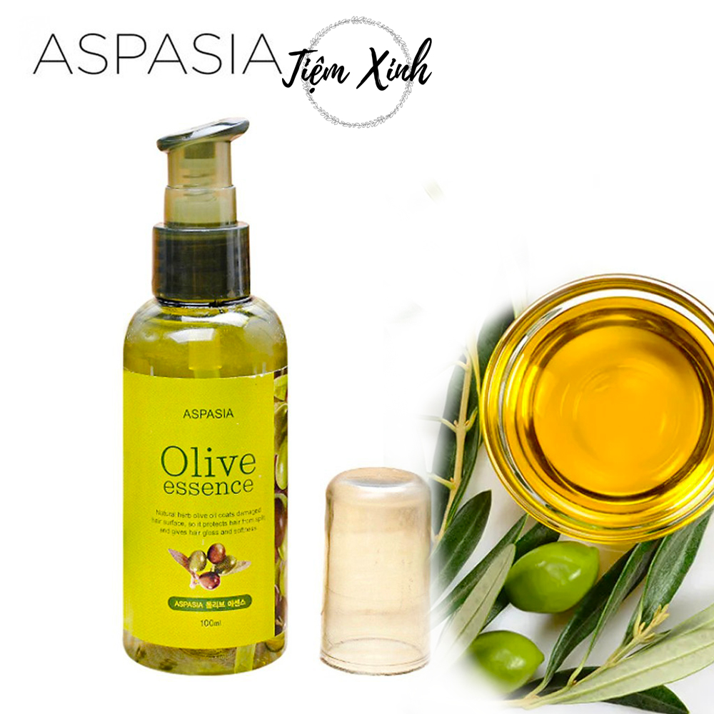 Dầu dưỡng tóc tinh dầu olive Aspasia Hàn Quốc 100ml phục hồi tóc hư tổn, chăm sóc tóc chất lượng đảm bảo an toàn đến sức khỏe người sử dụng