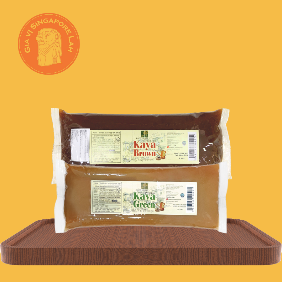 [EXP/HSD 10/02/2027] Mứt Kaya, ca dé ăn với bánh mì, làm bánh Singapore vị Lá dứa và Caramel túi 1kg