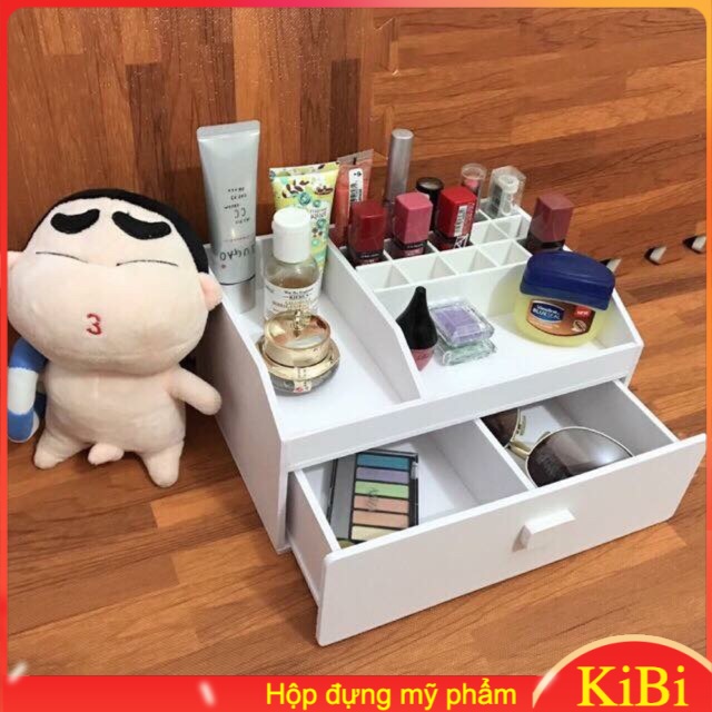 Kệ đựng mỹ phẩm 1 ngăn 25cm - khay đựng son - kệ đựng đồ trang điểm