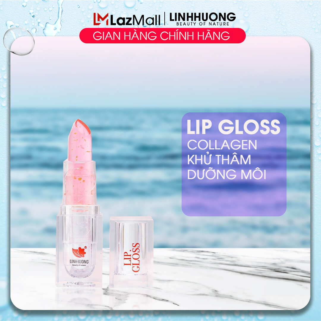 Linh Hương Son bóng dưỡng môi có màu hồng tự nhiên khử thâm môi và khô môi phục hồi môi nhiễm chì chính hãng