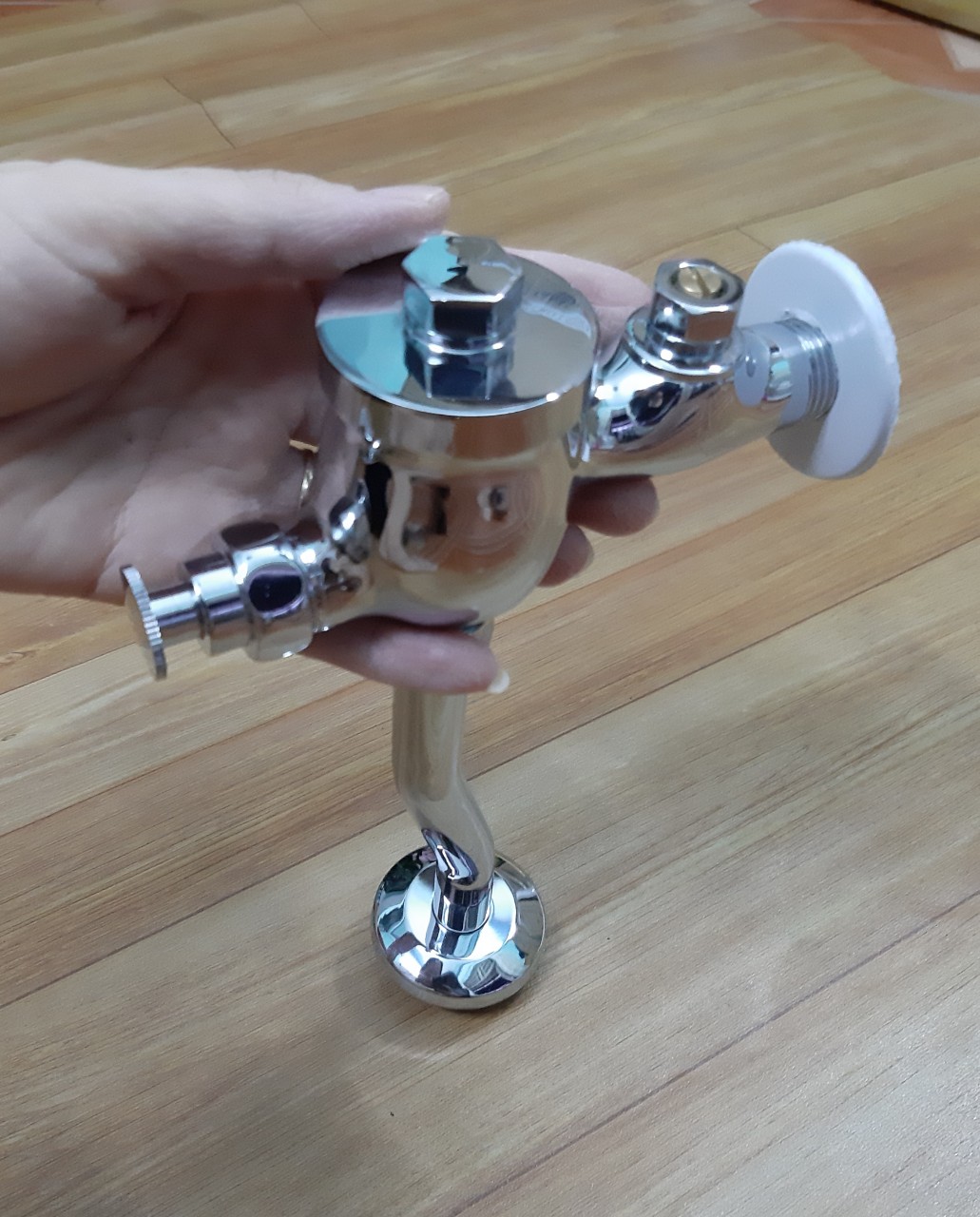 Vòi nhấn xả tiểu nam inox 304 bóng ,cơ chế nhấn hơi Bảo hành 2 năm