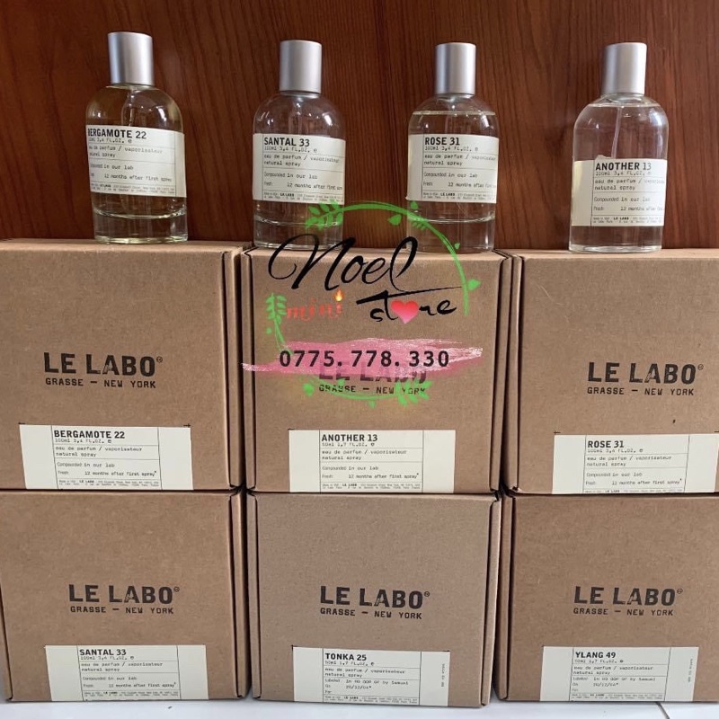 [100ml]Nước hoa Le Labo Rose 31, Santal 33, Bergamote 22, Another 13, Tonka 25,Ylang 49, Lys 41
