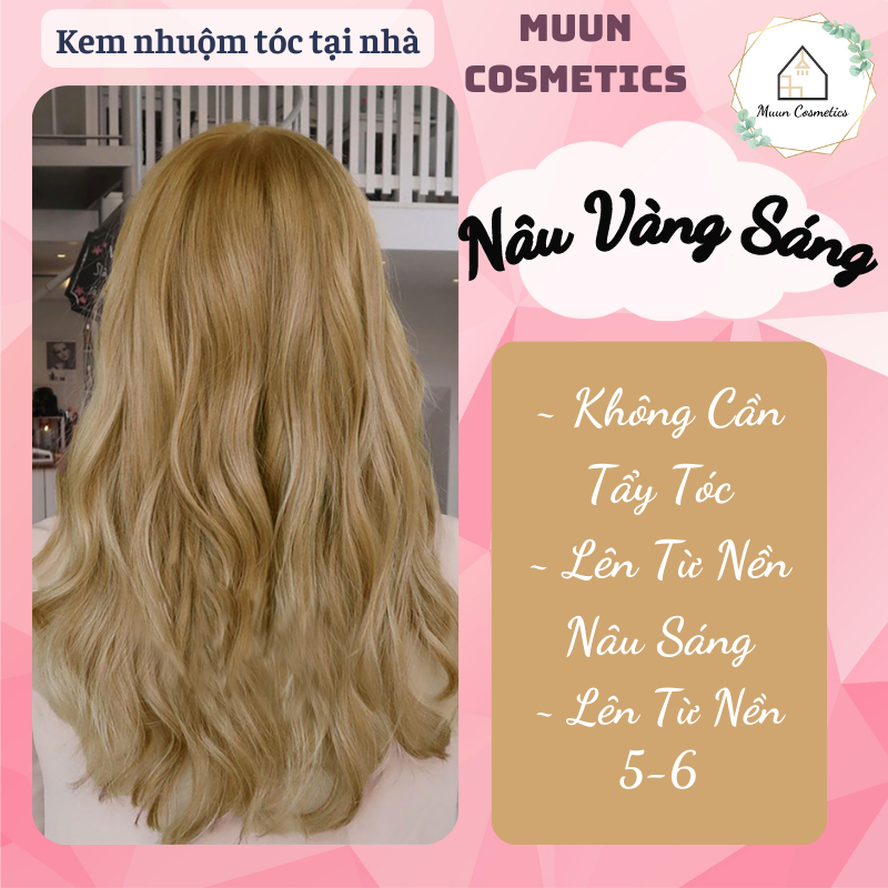 Thuốc Nhuộm Tóc Nâu Vàng Sáng