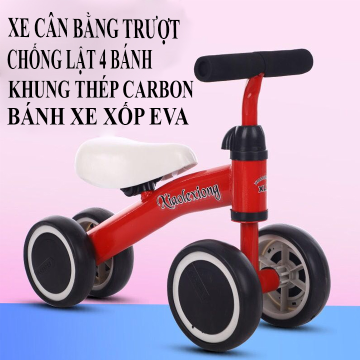 Xe chòi chân, thăng bằng, tập đi, xe chòi chân thăng bằng 4 bánh cho bé 2-5 tuổi - ULIQNO