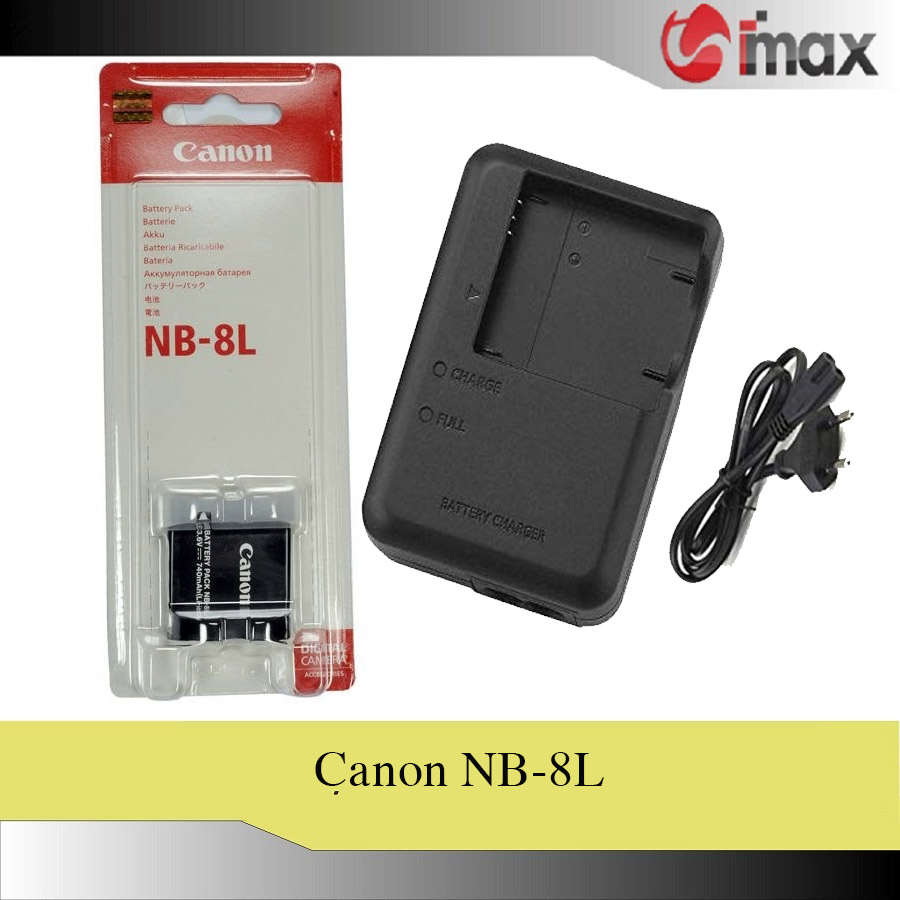 Bộ 01 pin máy ảnh nb-8l + 01 sạc máy ảnh cb-2lae - hàng nhập khẩu