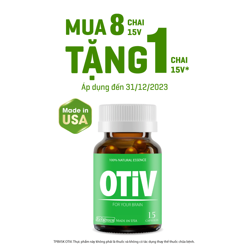 OTIV bổ não với Blueberry, Ginkgo Biloba - Hàng chính hãng