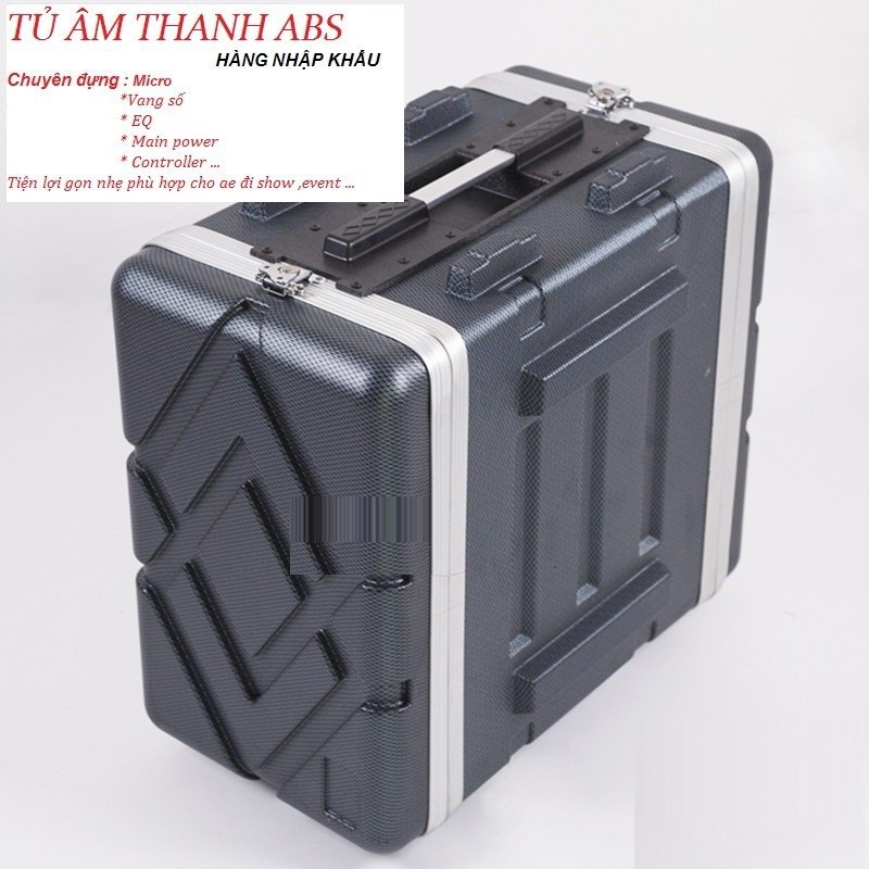 Tủ âm thanh nhựa ABS 8U bền chuyên nghiệp tiện lợi, hàng china nhập khẩu, ;loại chất lượng