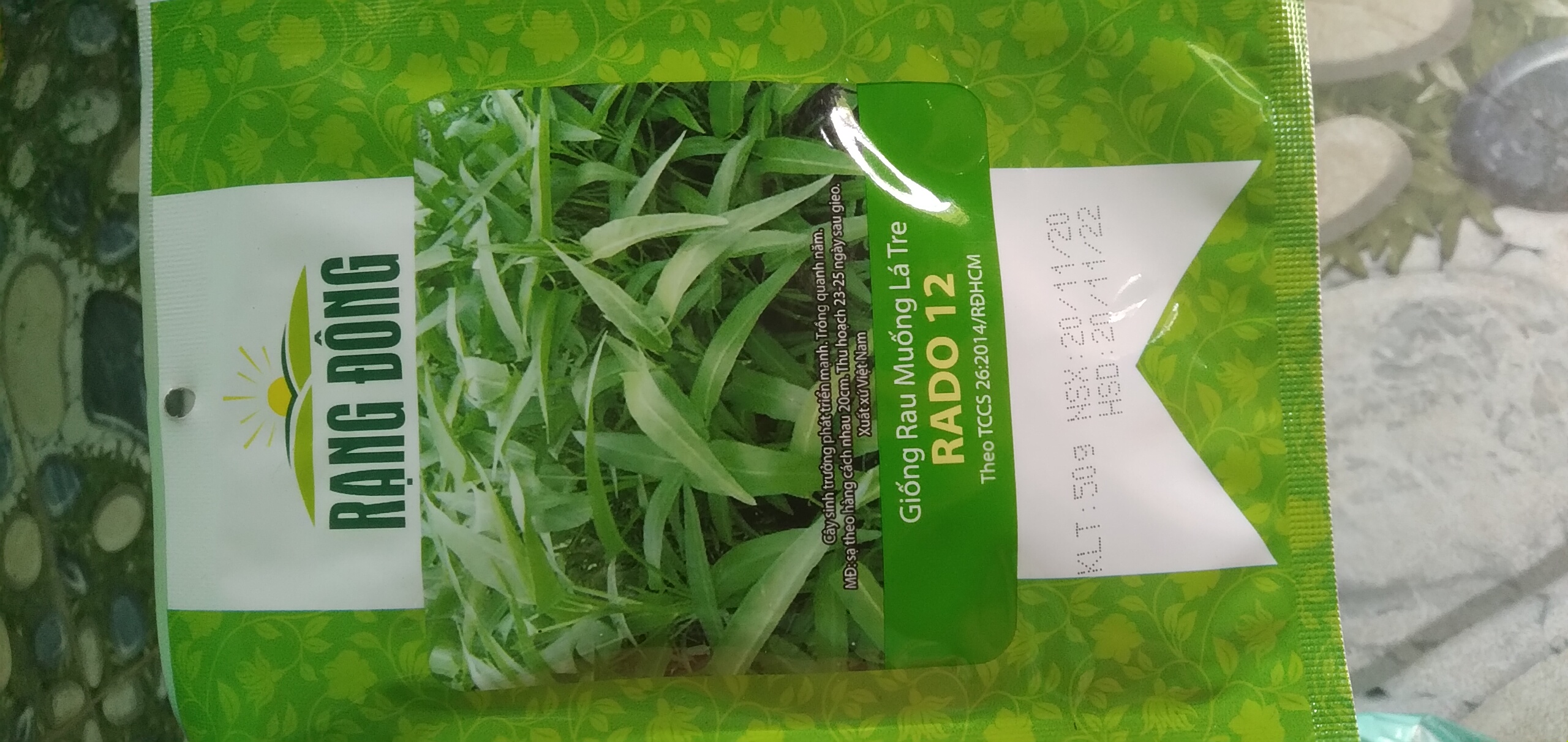 [HCM]Hạt giống rau muống lá tre