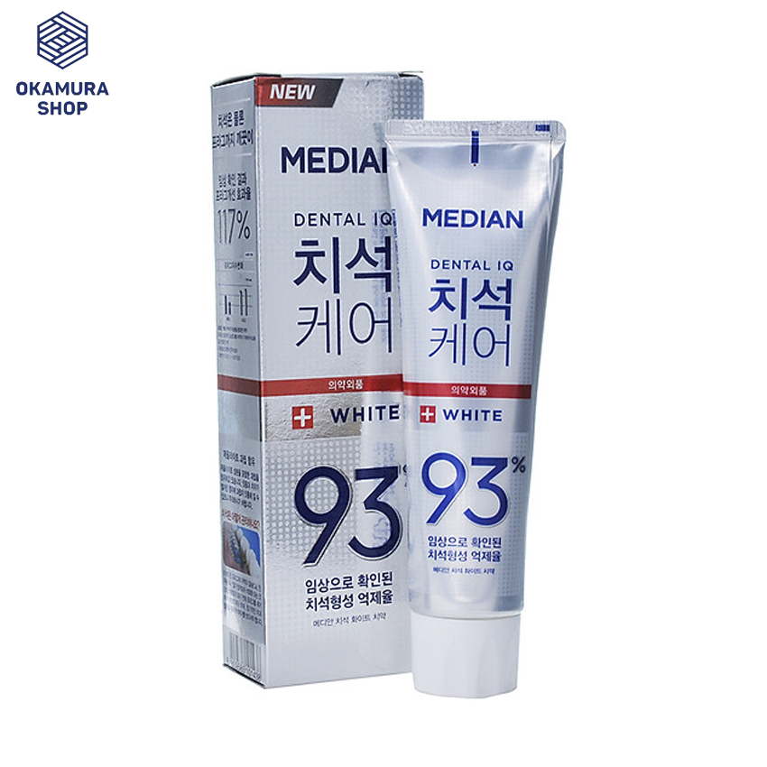 [HCM]Kem Đánh Răng Làm Trắng Răng Gấp 5 Lần Median Dental IQ 93% White 120g