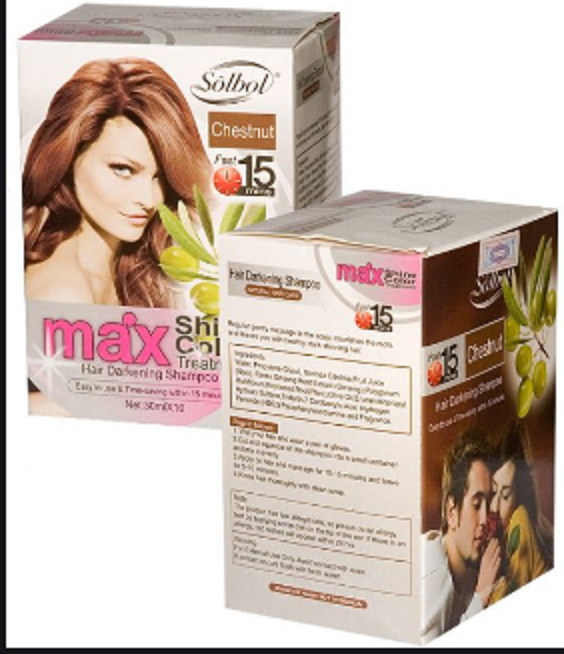 [HCM]Combo 5 gói dầu gội nhuộm nâu hạt dẻ Sobol