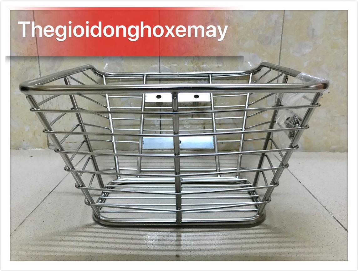 Rổ inox loại nặng 10 ly xe Wave RS, Wave Alpha mới, Wave lớn