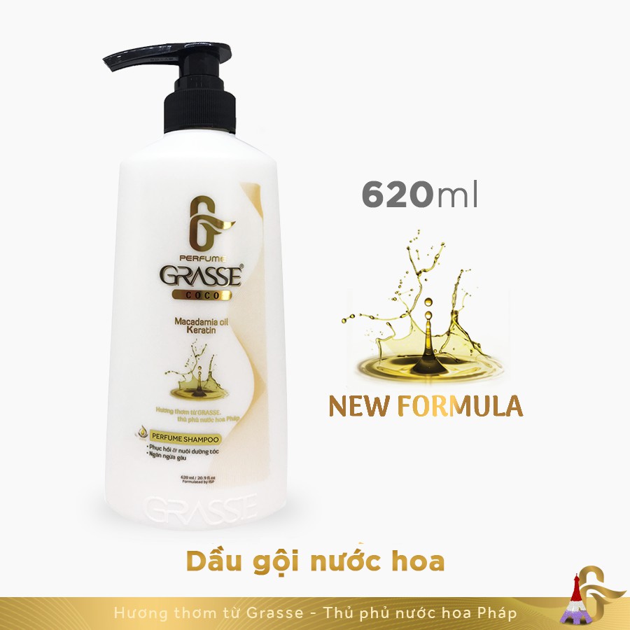 Grasse - dầu gội nước hoa 620ml