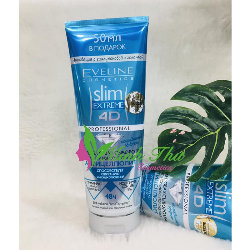 Kem tan mỡ Eveline Slim Extreme 4D Nga chính hãng - Tinh thể kim cương